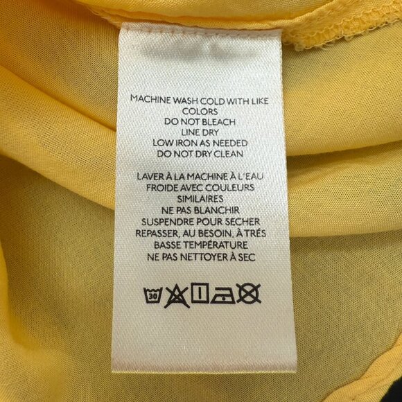 NWT Free People Sugar Crush Mini Dress Women's Medium Lemon Combo Floral Flowy - Picture 15 of 16